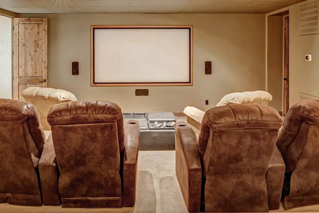 Utah Basement Theater Room