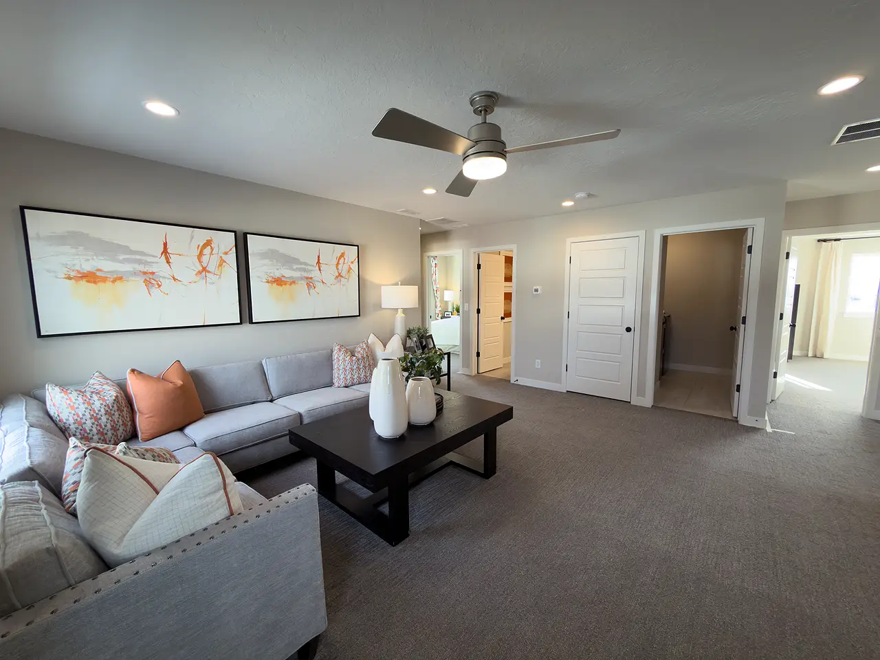 Basement Finishing Utah- basement family room