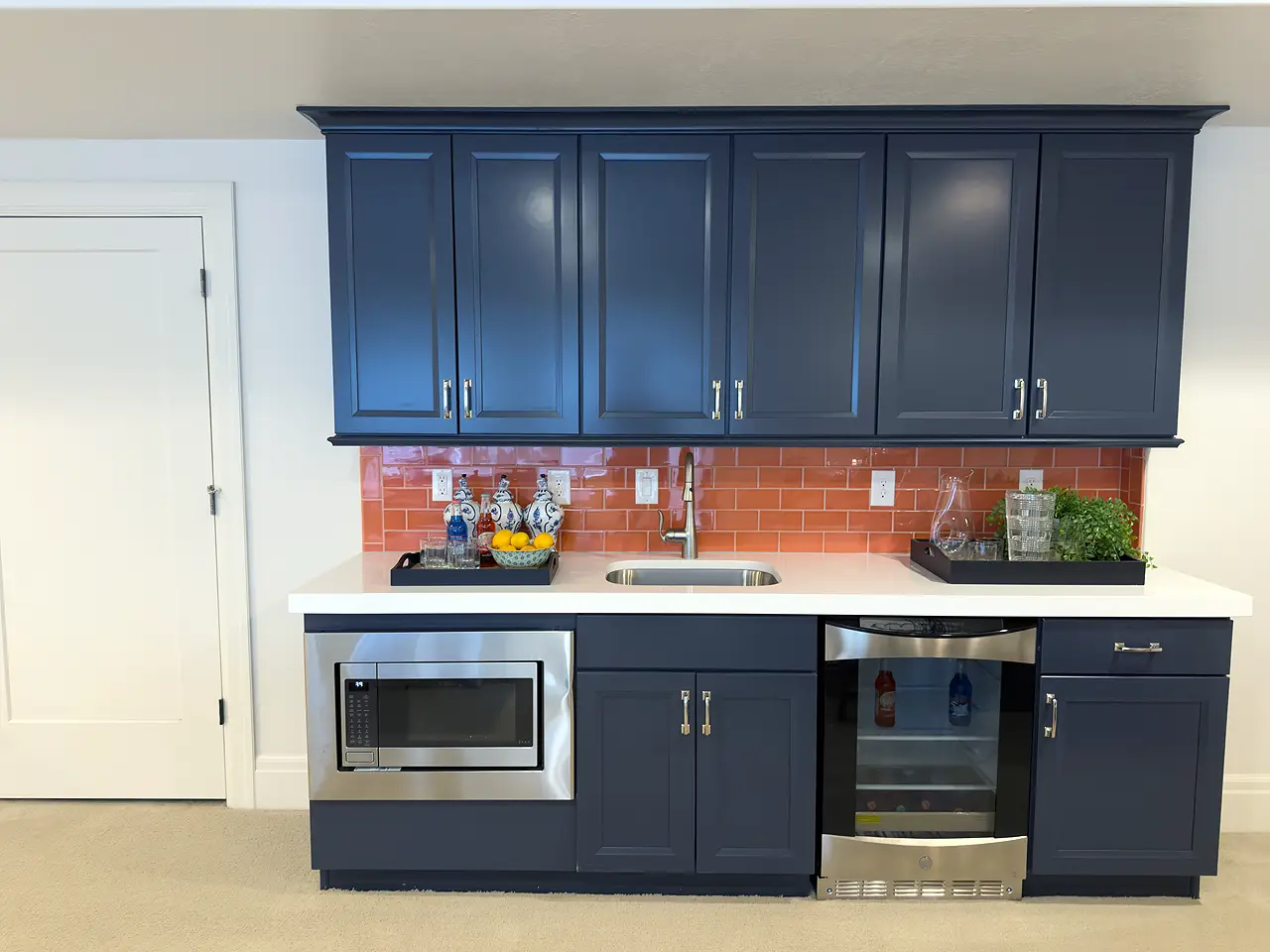 Saratoga Springs Basement Finishing Wet Bar